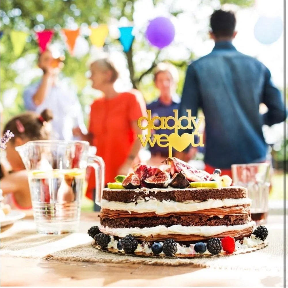 Superhero Cake Topper Set - Gold and Black